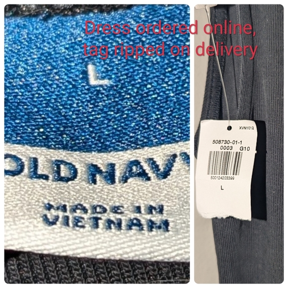 Old Navy NWT Black Ruched Midi Dress size Large - Picture 5 of 7